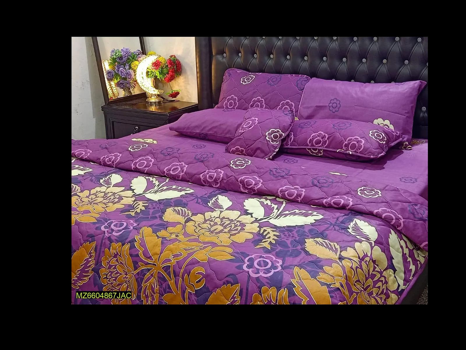 7 PCS COTTON Double Bed comforter Set
