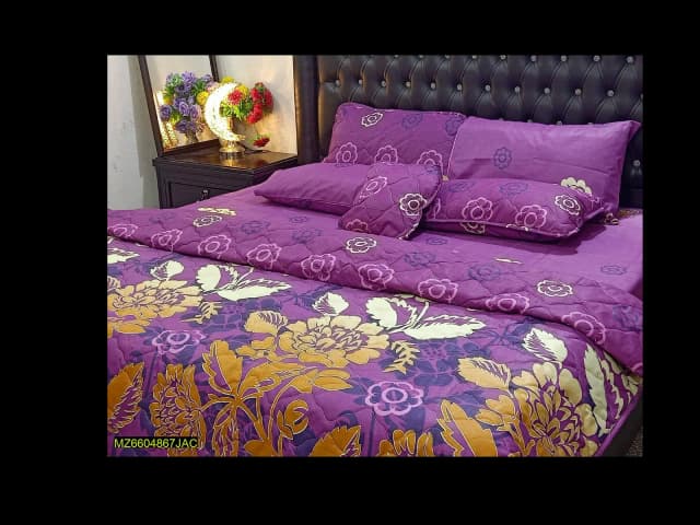 7 PCS COTTON Double Bed comforter Set