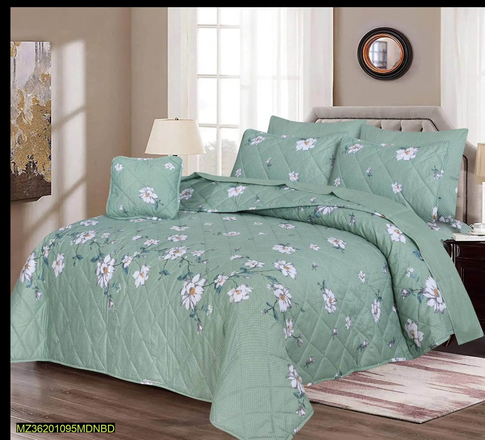 7 PCS COTTON Double Bed comforter Set