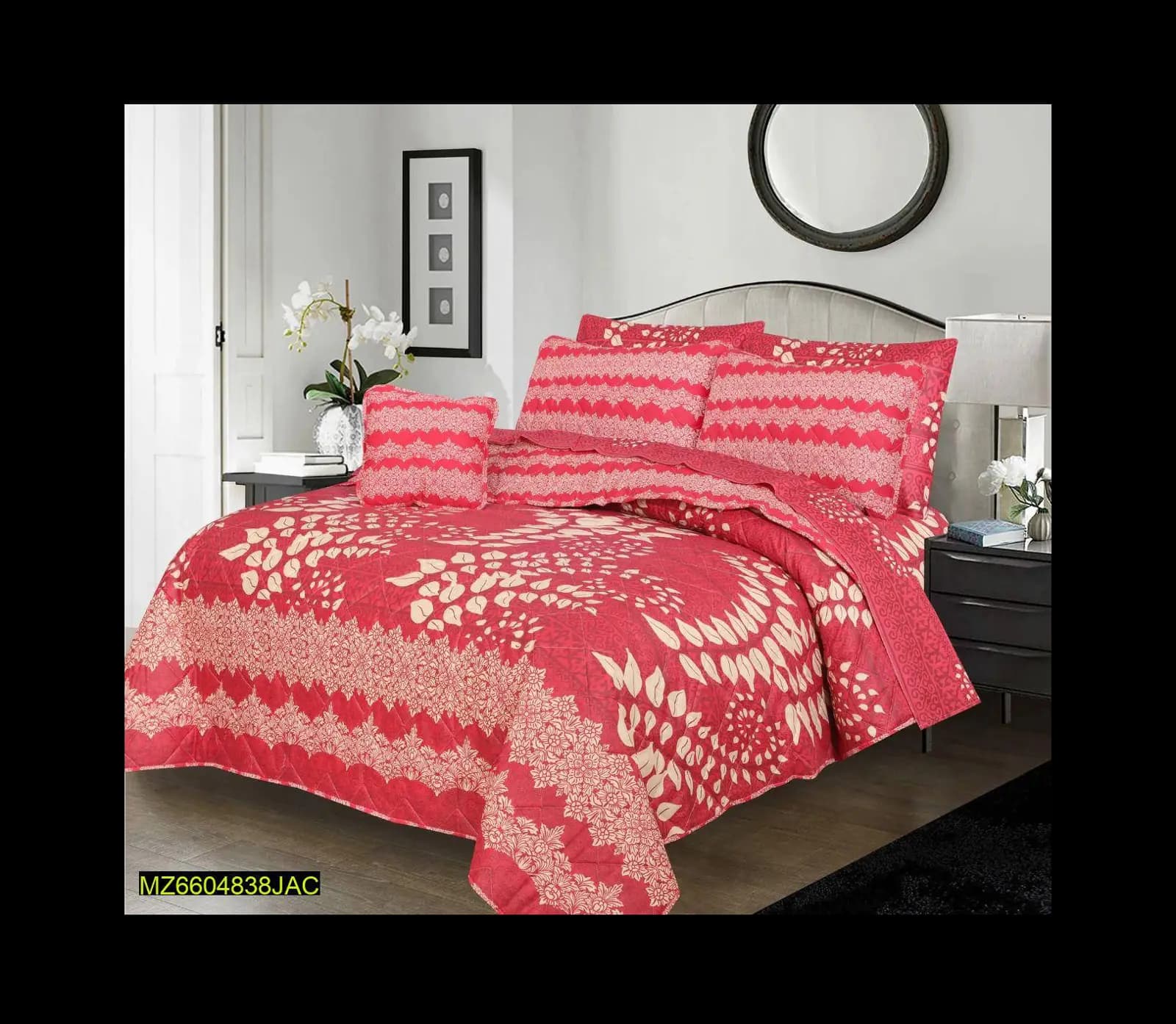 7 PCS COTTON Double Bed comforter Set